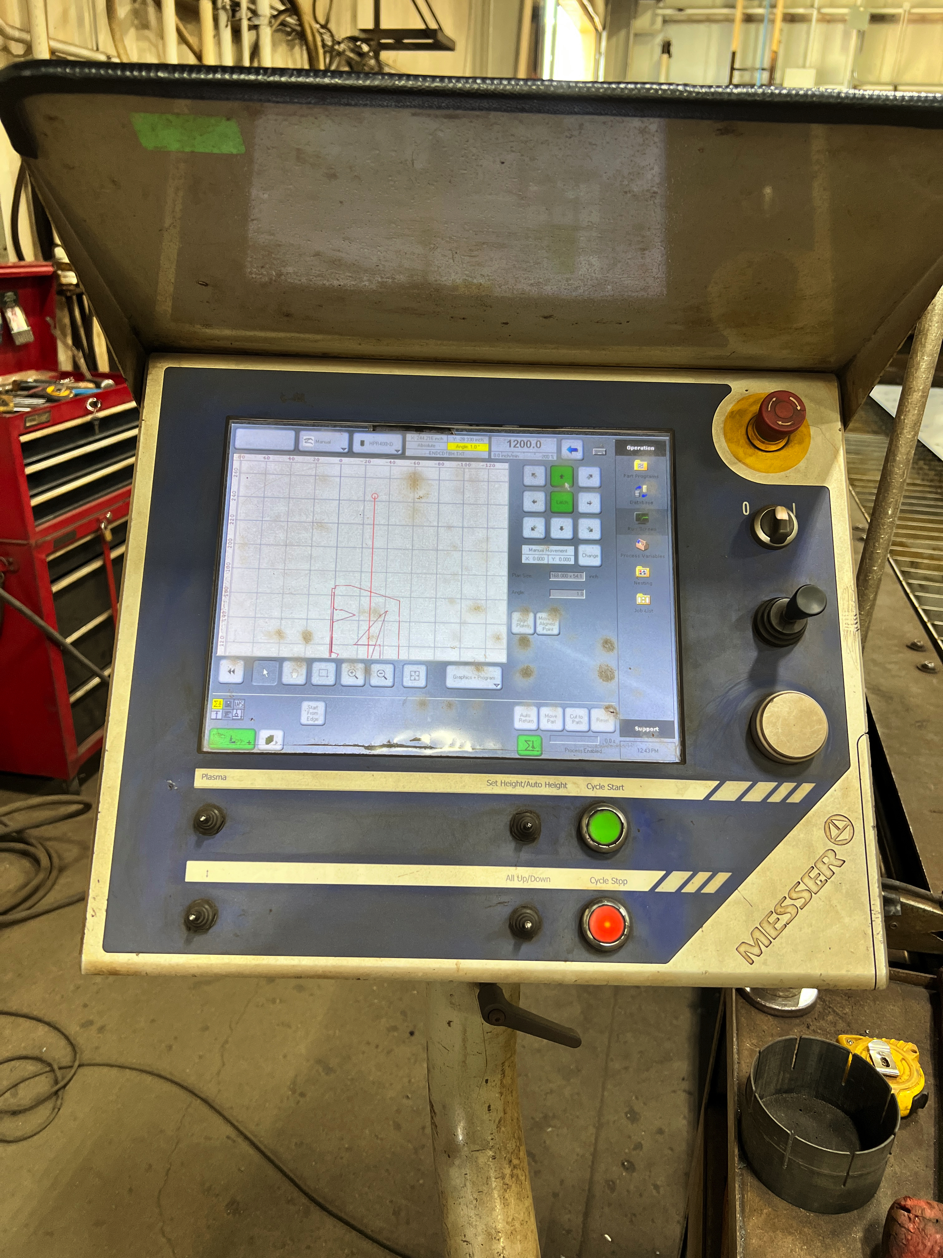 8’ X 20’ Messer Metalmaster Plus Plasma Cutting System